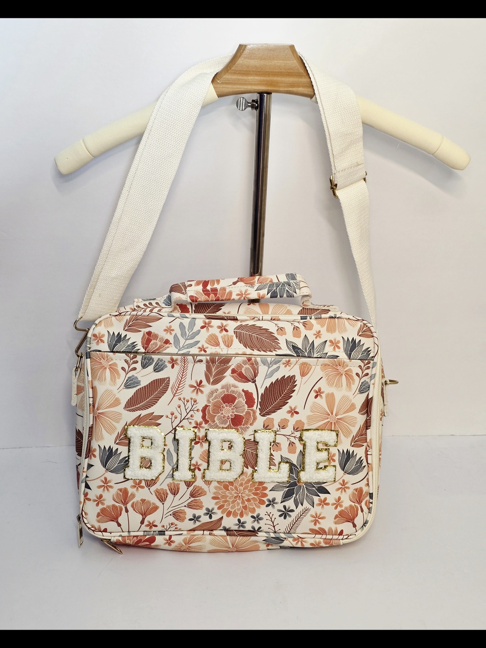 Floral Bible Cover Study Bag - Crossbody Carrying Case NWOT